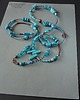 korale Długi naszyjnik Boho z turkusem i miedzią ciekawy oryginalny prezent handmade 5