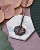 wisiory Miedziany wisiorek wire wrapping z sodalitem #444 2