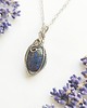 wisiory Naszyjnik Lapis Lazuli stal chirurgiczna wisiorek handmade wirewrapping 1