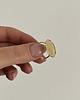 pierścionki złote Srebrny pozłacany pierścionek NADTOPIONY 2