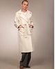 płaszcze damskie Biały płaszcz  z paskiem 4
