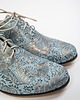 półbuty damskie Skórzane półbuty jazzówki Zapato model 246 błękit etniczny 4