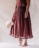 spódnice midi Lniana spódnica TUTU antyczny róż 2