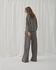 spodnie materiałowe damskie Spodnie boucle steel grey premium 2