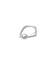 pierścionki srebrne PEARL ring / satin silver with white pearl 4