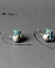 kolczyki wire wrapping Awangardowe metaliczne kolczyki srebrne PAYAR 2
