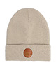 czapki damskie Czapka beanie z bawełny organicznej beżowa 1