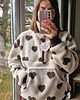 bluza bez kaptura damska Bluza z polaru Hearts 1