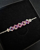 bransoletki ze szkła Crystal Square Amethyst - Delikatna bransoletka z kryształów Preciosa 4