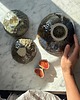 talerze, miski Ceramiczna Misa XXL na Sałaty i Owoce Marble Effect 7