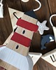 Chrzest - inne Świecąca girlanda z drewna - personalizowana - orka i latarnia 1