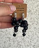 kolczyki z masy plastycznej Kolczyki Czarna Porzeczka handmade polimerowa glina - srebro lub złoto 3