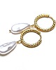 kolczyki pozłacane Kolczyki pozłacane Pearls /white/ perły vol. 17 5