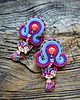 kolczyki soutache Sutaszowe kolczyki z kotem :) 4
