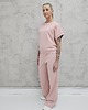 komplety damskie Chiara oversizowy komplet bezrękawnik i spodnie wide leg Powder Pink 4