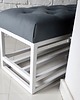 ławki Siedzisko ławka loft z półką na buty metalowa 3