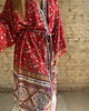 marynarki damskie Szlafrok narzutka kimono z wiskozy beż 4