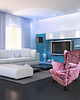fotele Fotel uszak Flamingos we wzory, kolorowy, patchwork, welurowy 9
