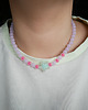 chokery Kolorowy naszyjnik choker z koralików miętowa gwiazda 2