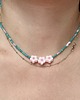 chokery Kwiatowy Choker z koralików 1