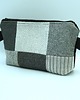 saszetka nerka Nerka patchwork w odcieniach czarno-szarych 3