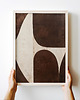 plakaty Plakat Brązowa abstrakcja 3