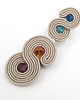 kolczyki soutache Kolczyki soutache - kolorowe kryształy 2