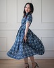 sukienki midi damskie Sukienka Julia granatowa 6