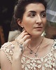 srebrne naszyjniki Dwustronny wisior z księżycem i symbol Potrójnej Bogini 4