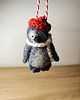 akcesoria różne Myszka Fiszka -pingwin wełna filc bombka święta zawieszka 5