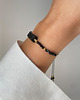 bransoletki z kamieni naturalnych Bransoletka na nici z czarnym turmalinem - ochrona 3