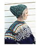 czapki damskie Czapka beanie zieleń handmade  z wełną 4