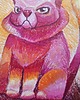 grafiki i ilustracje Pincat - rysunek różowego kota 2