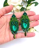 kolczyki soutache Amaya kolczyki sutasz zielone wiosenne lekkie 1