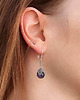 kolczyki wire wrapping Liliowe w siateczce - kolczyki (lub klipsy) 1