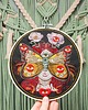 Ozdoby na ścianę Madame Butterfly black, haft w tamborku 20 cm 3