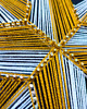 Ozdoby na ścianę Rozeta ZŁOTY KOMPAS z tutorialem - Zestaw DIY String Art BOX 3