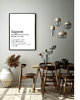 plakaty PLAKAT Lagom definicja typograficzny 2