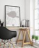 plakaty Paris mapa plakat  50x70 cm / A3 / A4 1