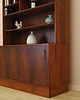 regały Biblioteczka palisandrowa, duński design, lata 70, produkcja: Hundevad 5