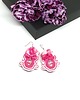 kolczyki soutache Różowo-białe kolczyki sutasz - kolekcja Flora 3