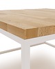 stoliki kawowe Stolik kawowy drewno dąb stal Cermis 80cm x 80cm biały 5