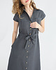sukienki midi damskie Lniana Sukienka MARIGOLD charcoal 2