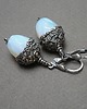 kolczyki wire wrapping Opalit  w sweterku - kolczyki 2