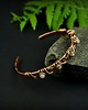 bransoletki wire wrapping Miedziana bransoleta mankietowa z cytrynem 4