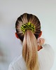 gumki do włosów Gumka jedwabna, scrunchie, frotka soczyste jabłko MIDI 1