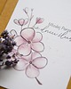 kartki scrapbooking Kartka na ślub rustykalna Kwiat Wiśni 1
