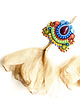 kolczyki soutache Sutaszowe kolczyki CANCUN z kwiatami express 2