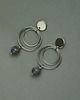 kolczyki wire wrapping Kolczyki koła labradoryt  kółka stal chirurgiczna 5