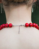 korale Czerwone korale, koraliki średnie, stopniowane; 46-52cm (model 3) 3
